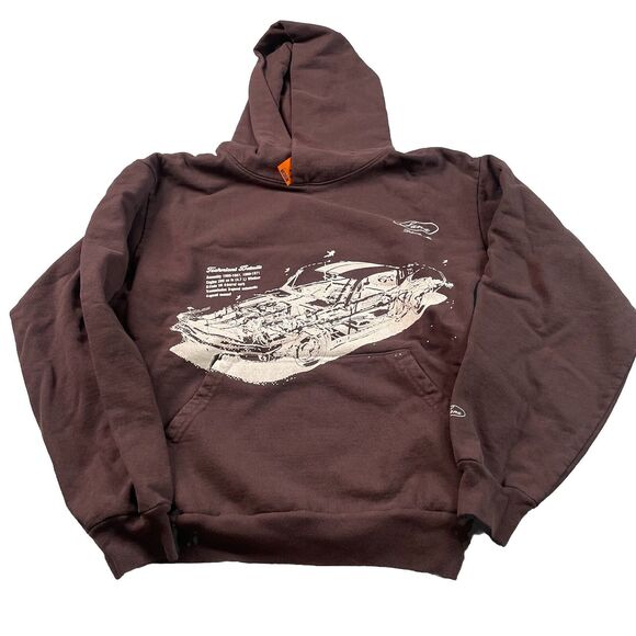 SANA Detroit Brown Hoodie - Picture 1 of 5